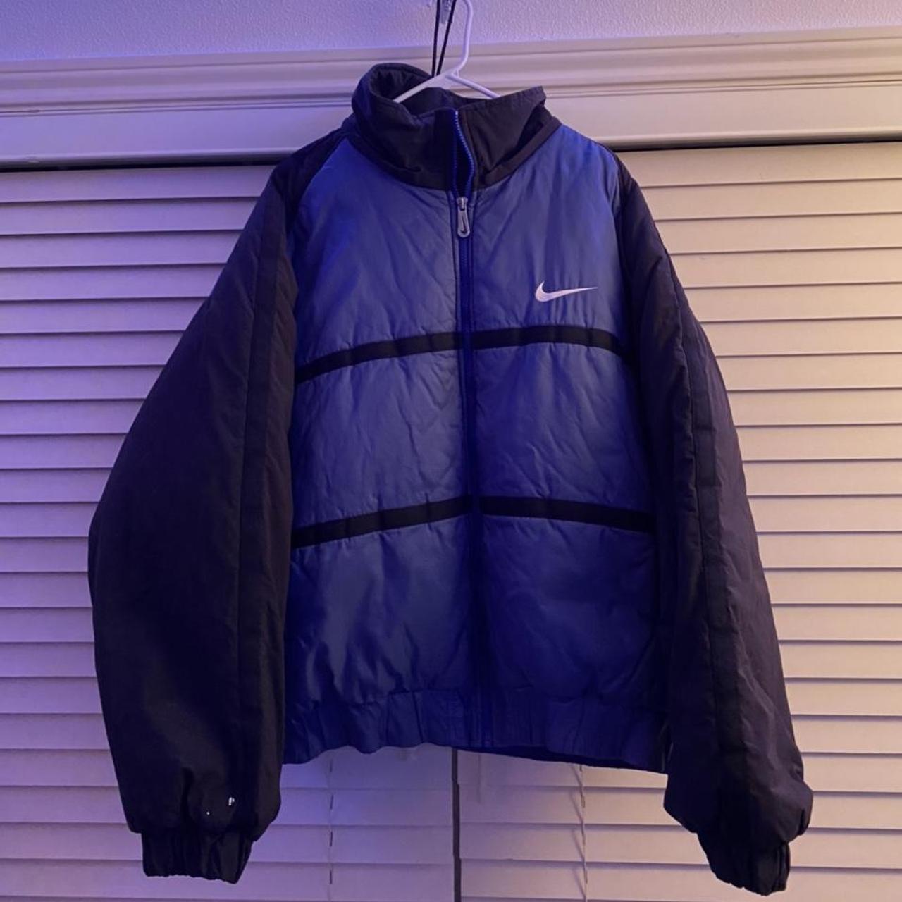 cropped nike puffer