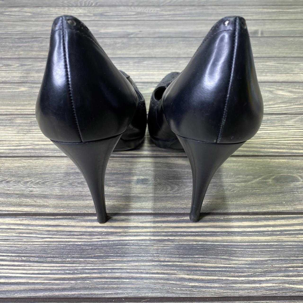 Black BCBGirls Oxford style stiletto high heels.... - Depop