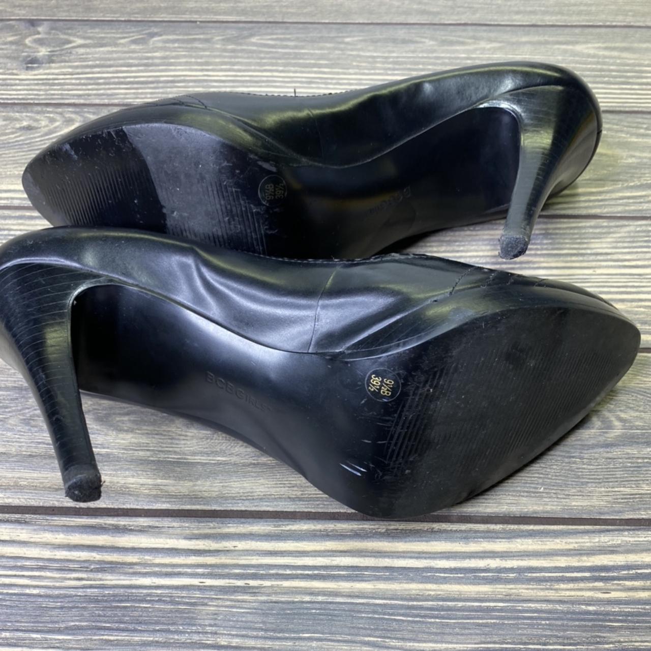 Black BCBGirls Oxford style stiletto high heels.... - Depop