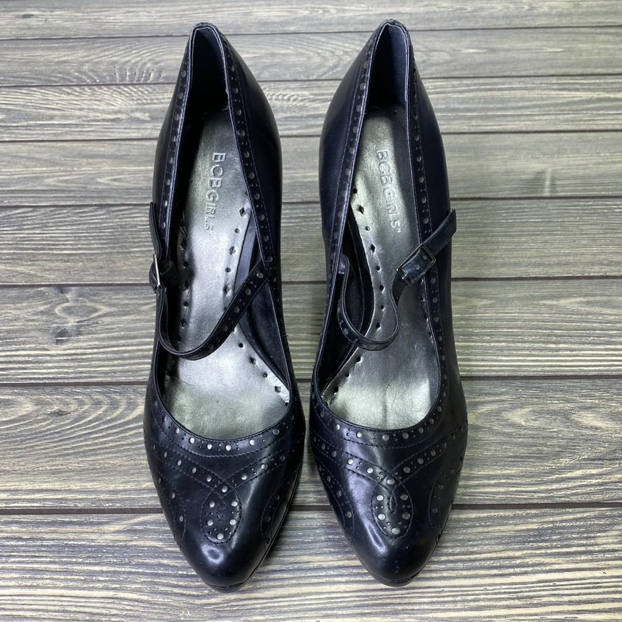 Black BCBGirls Oxford style stiletto high heels.... - Depop