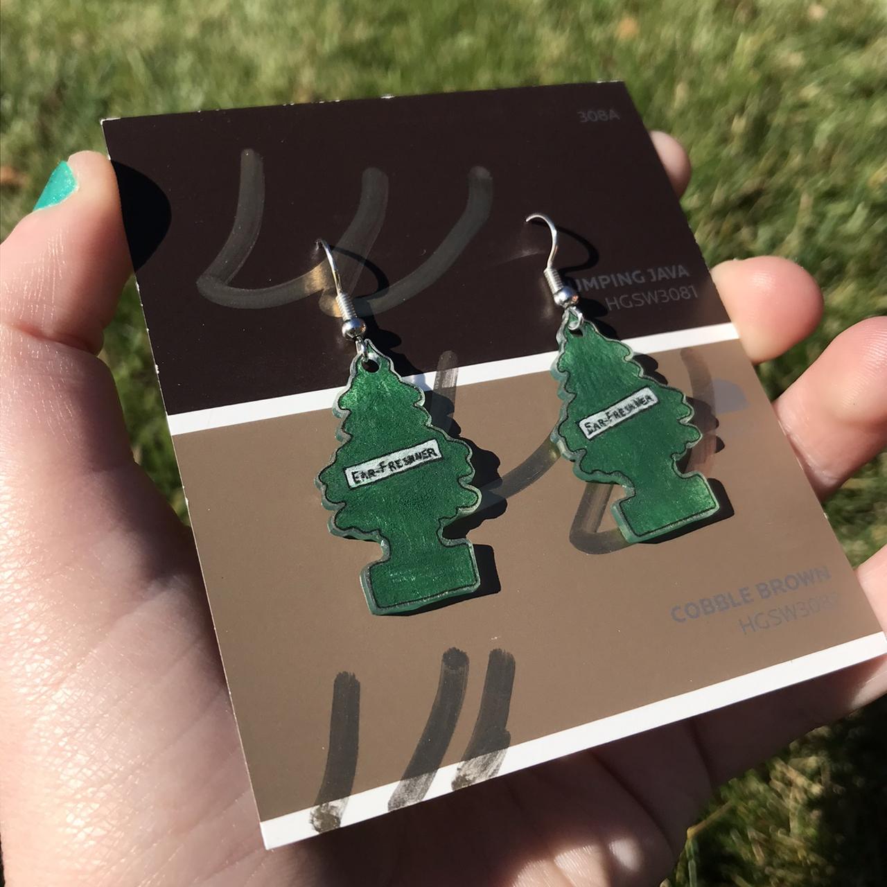 uno reverse card shrinky dink earrings 💗 • - Depop