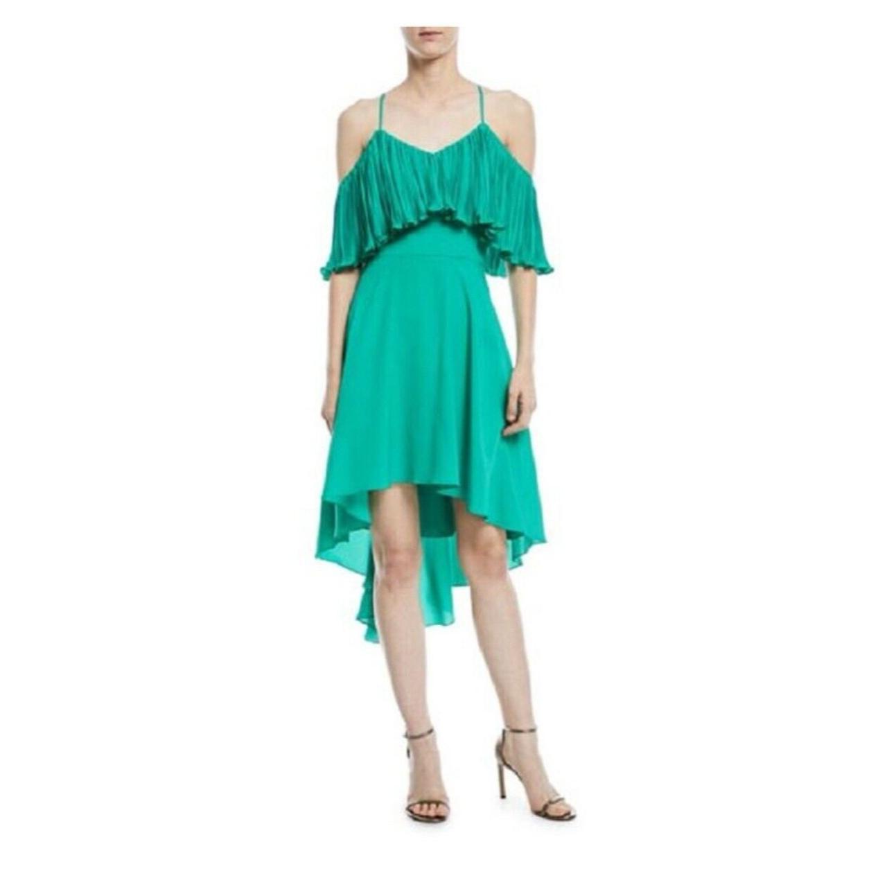 Halston heritage hotsell flounce dress