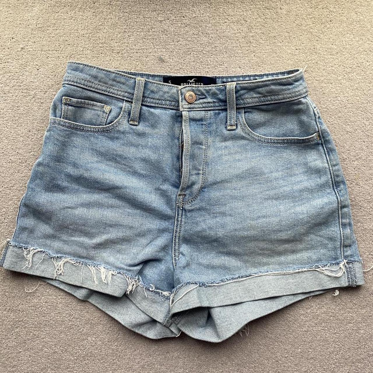 hollister high rise mom shorts