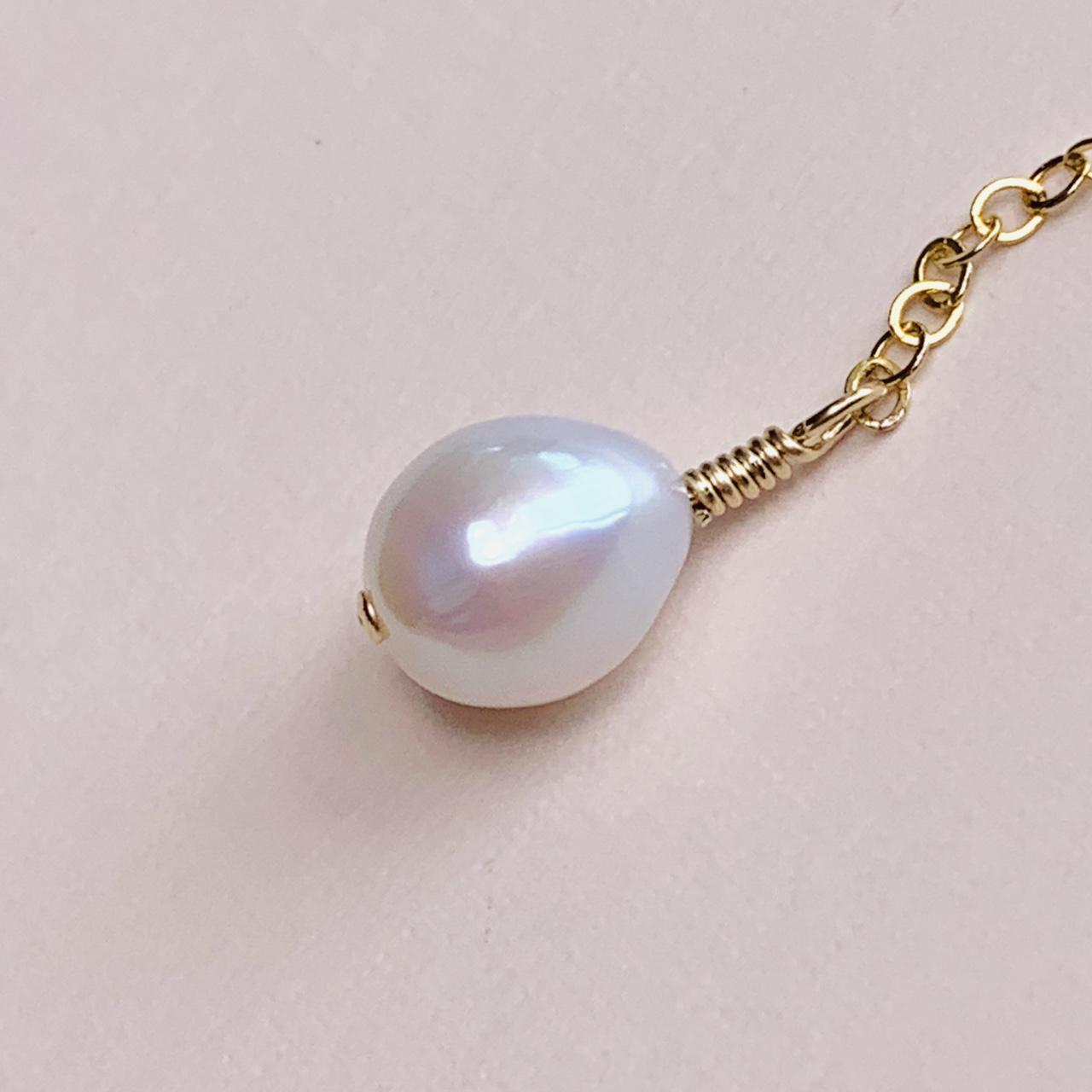 Product Image 2 - White Pearl Lariat Y Necklace