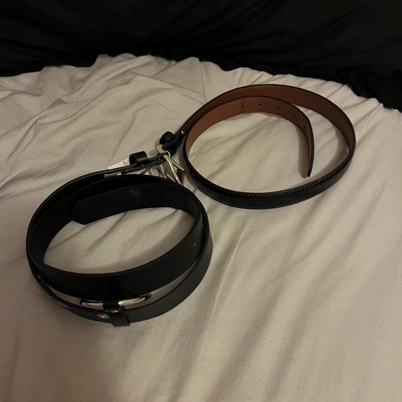 Thin And Thick Black Belts And Chain Belt! $5 For - Depop