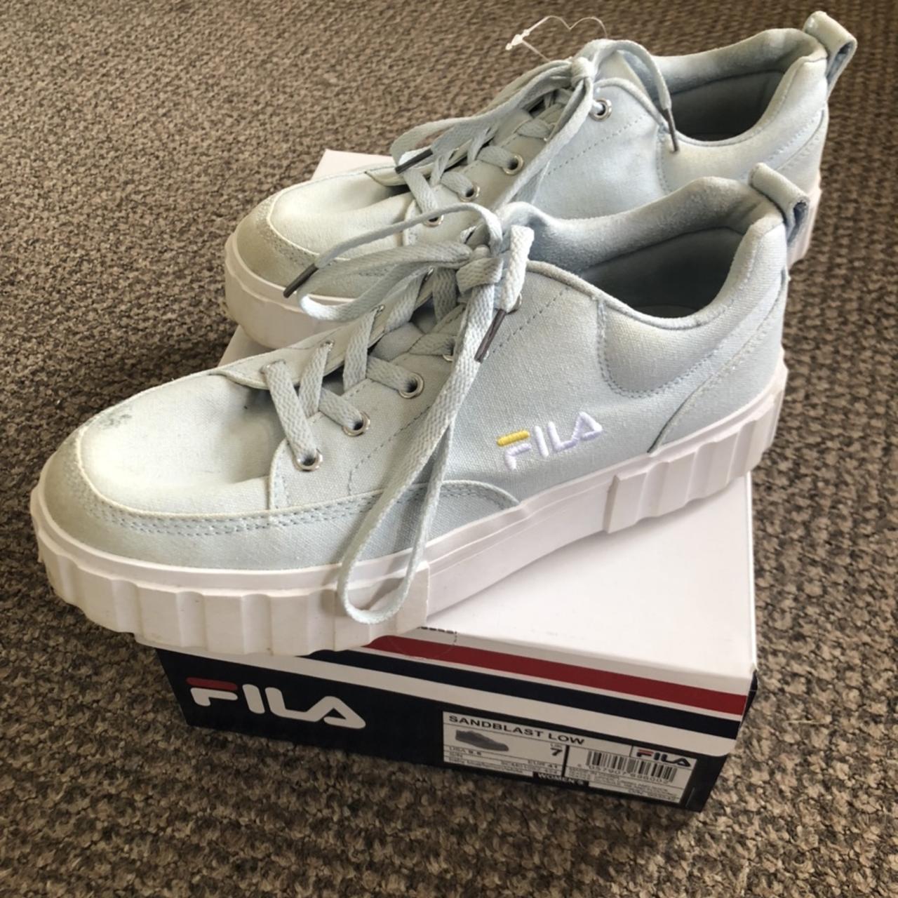 Fila sandblast 2024 low trainers