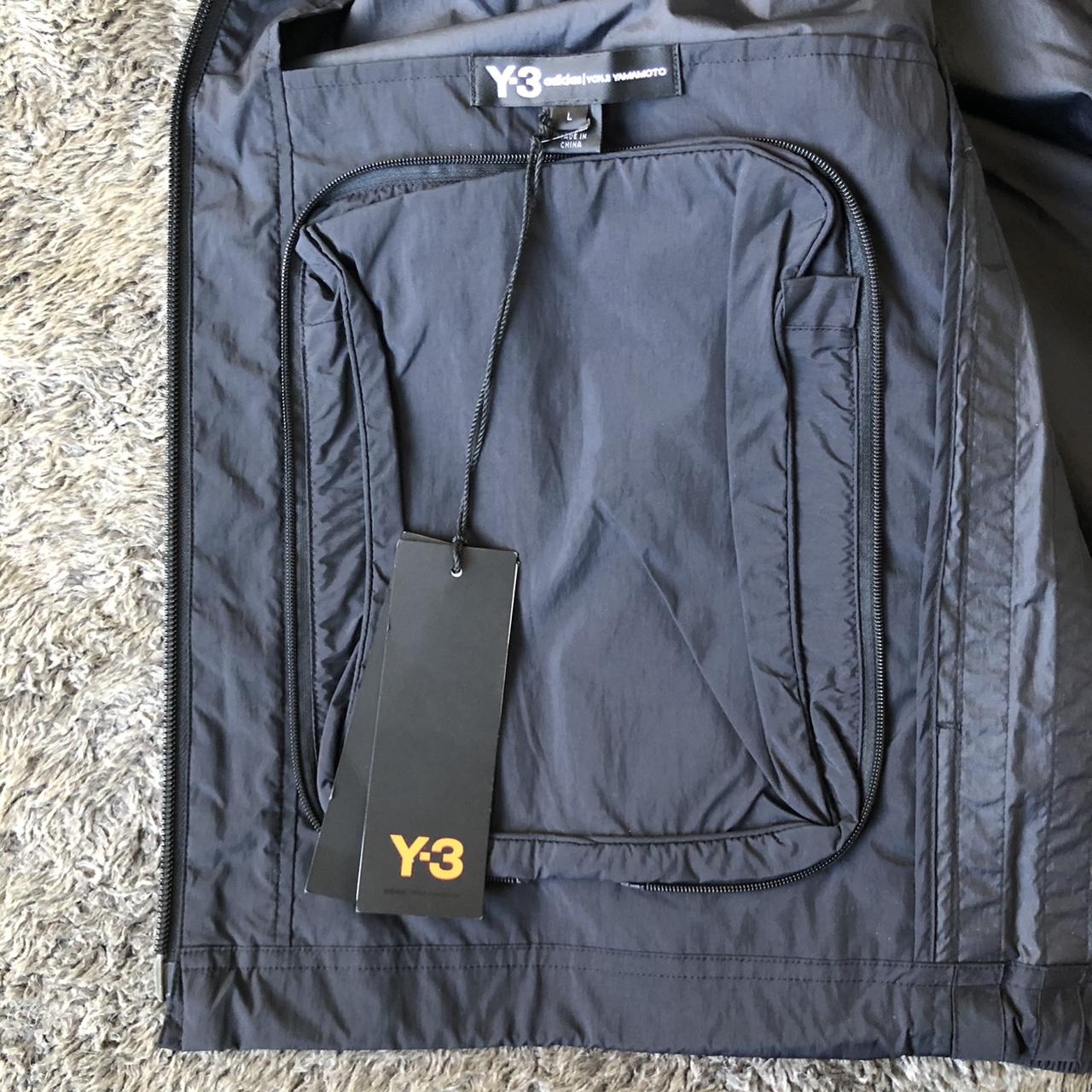 Y-3 Black Hooded U Shell Track Jacket Yohji... - Depop