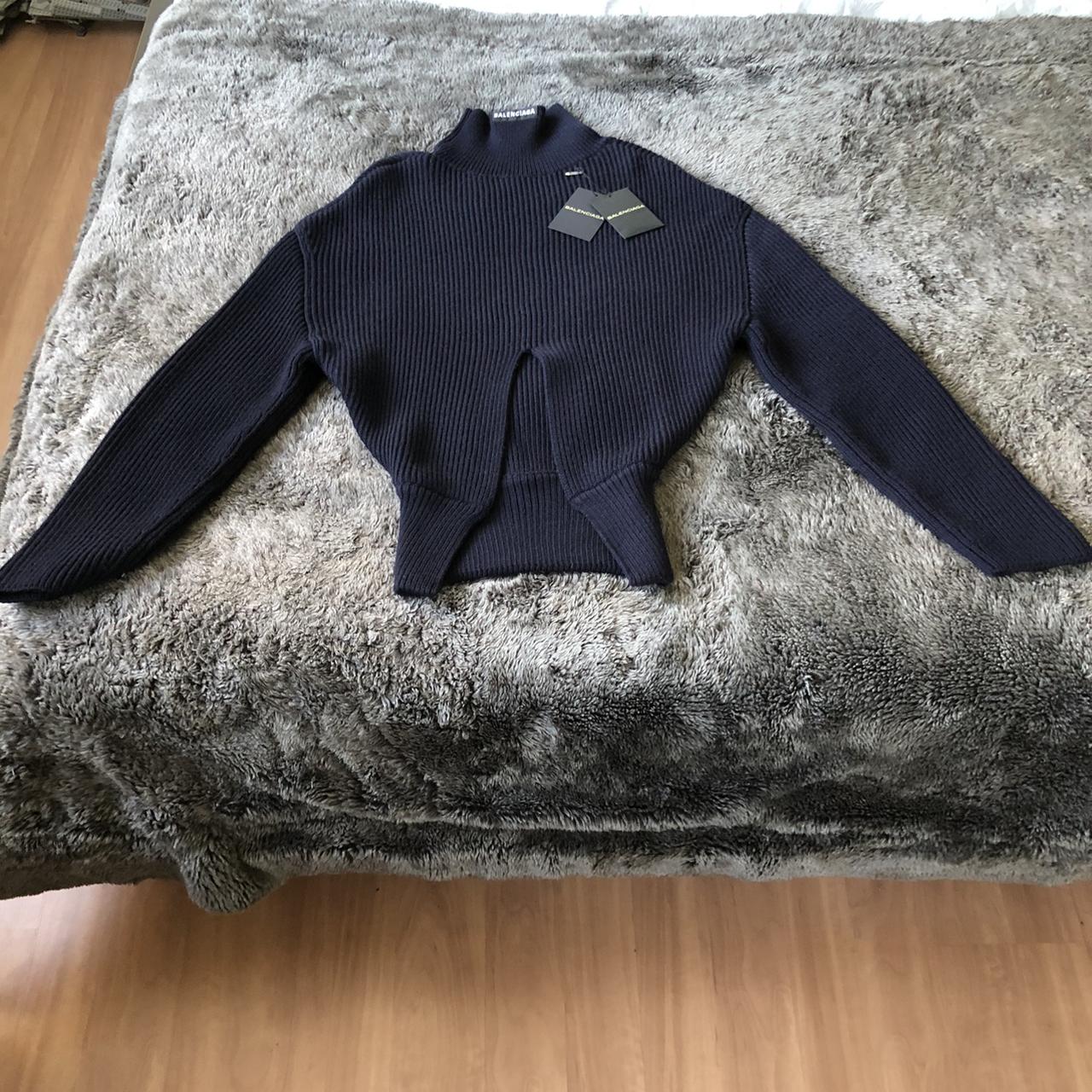 balenciaga blue jumper