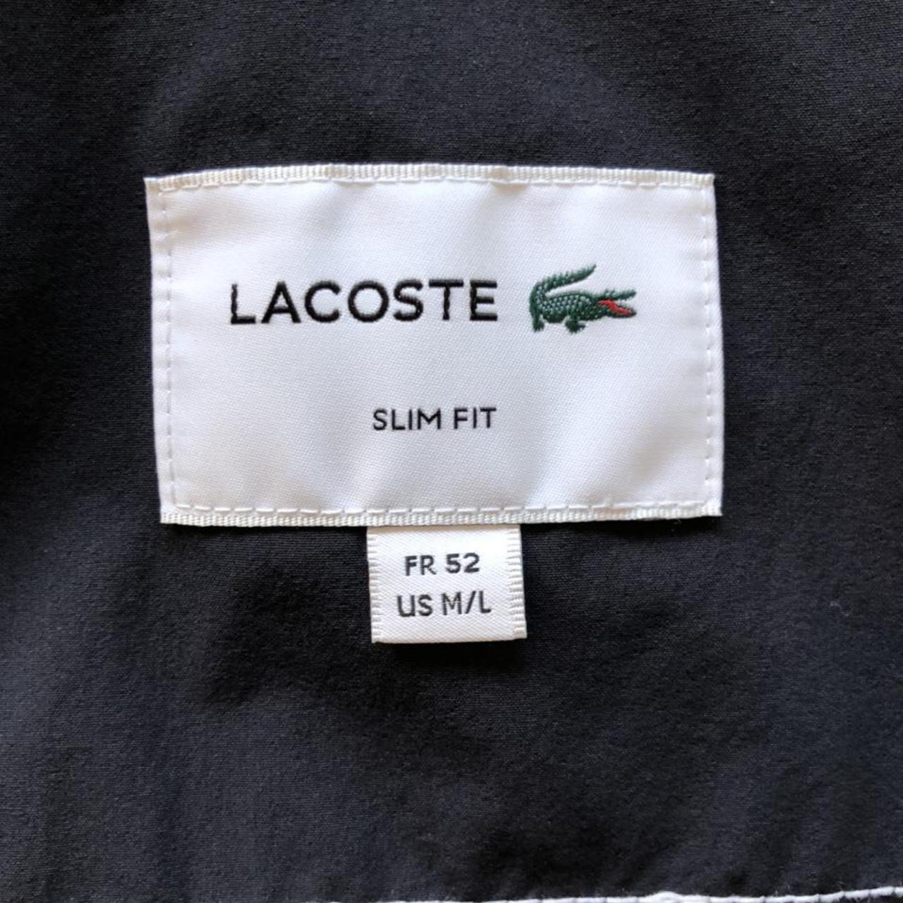 Lacoste Navy Modern Jacket Deconstructed Design... - Depop