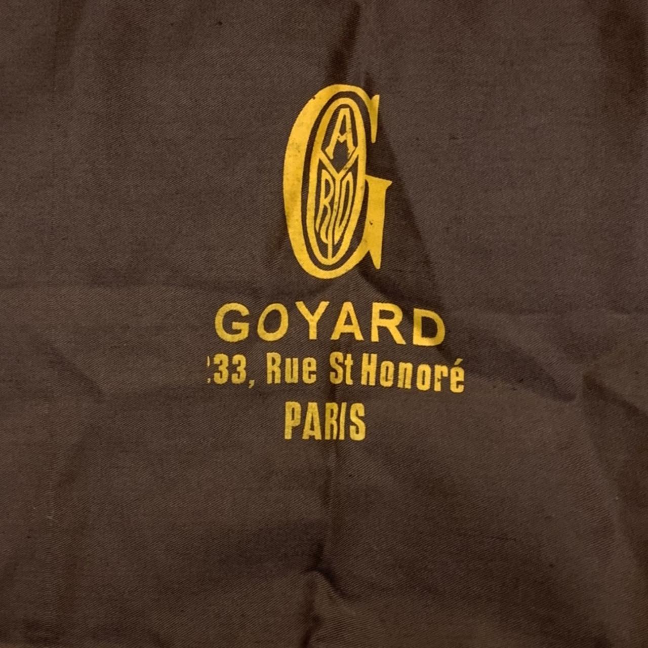 vintage GOYARD dust bag with misprint. Address is - Depop