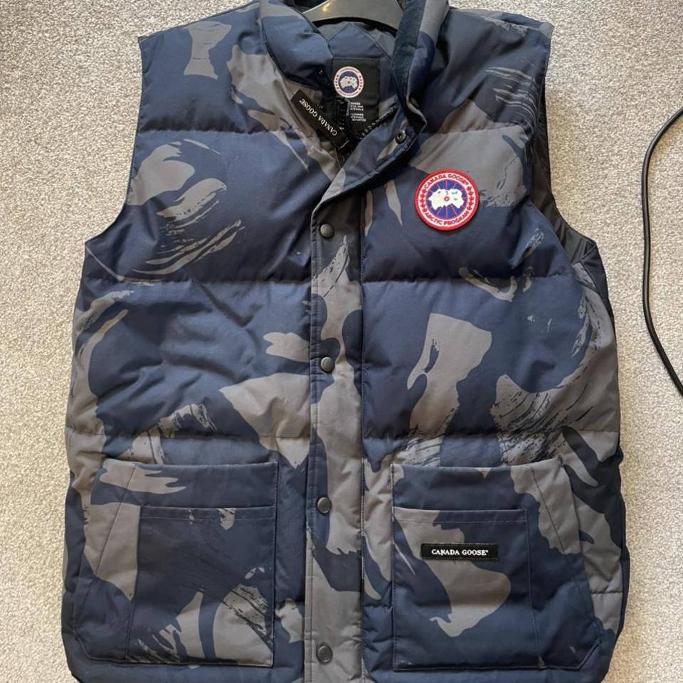 blue camo canada goose jacket