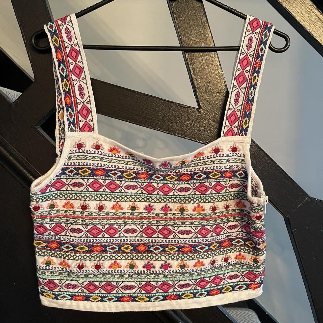 Zara cropped knitted vest great for festival size S Depop