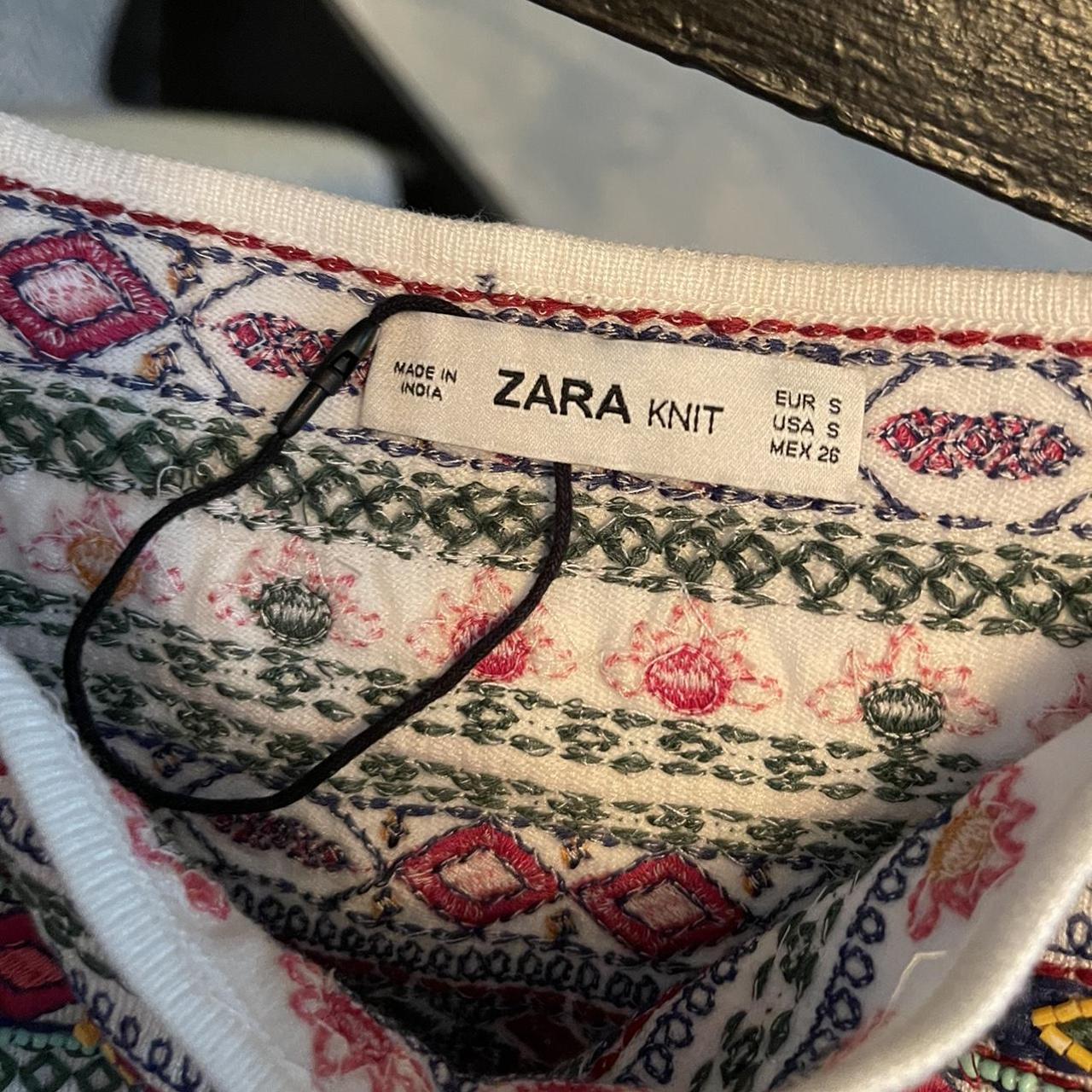 Zara cropped knitted vest great for festival size S Depop