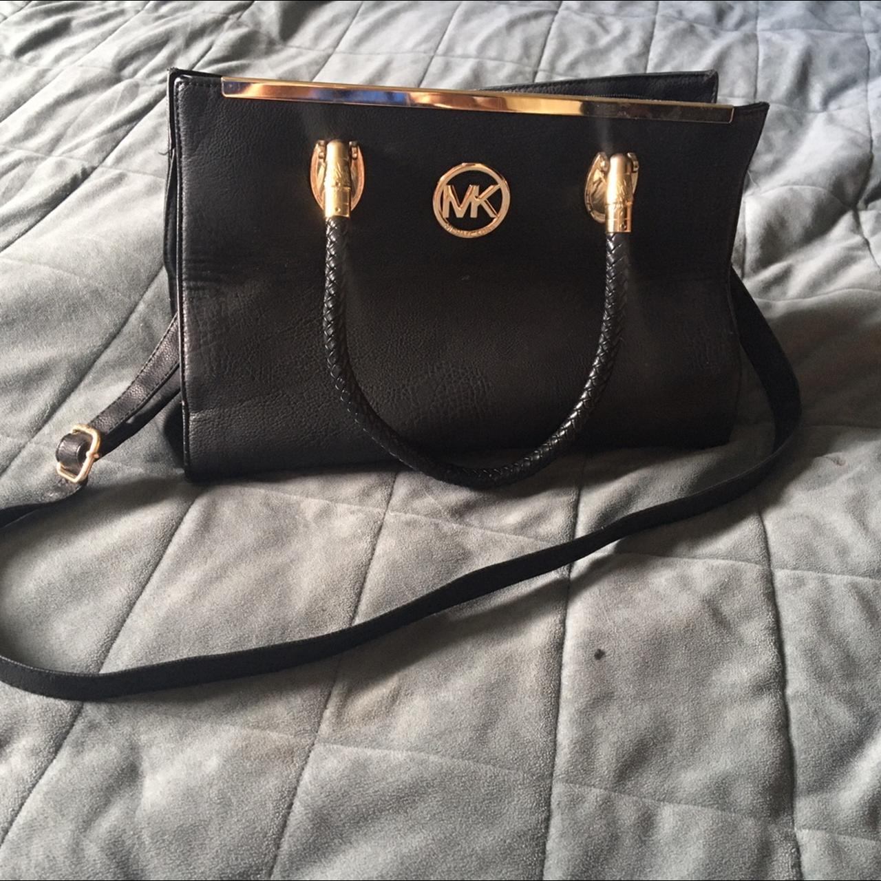 🔥🔥 Fake Michael Kors Black Handbag 🔥🔥 Straps long... - Depop