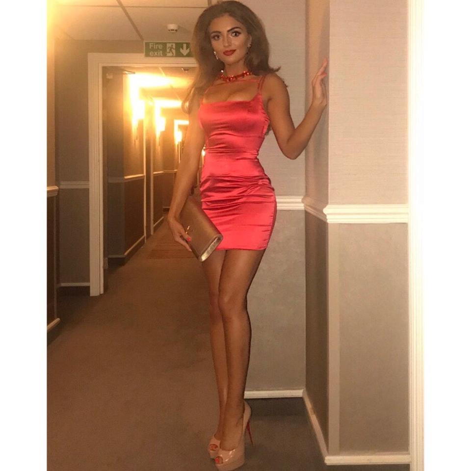 LEMON LUNAR red bodycon/bandage dress Worn once - Depop