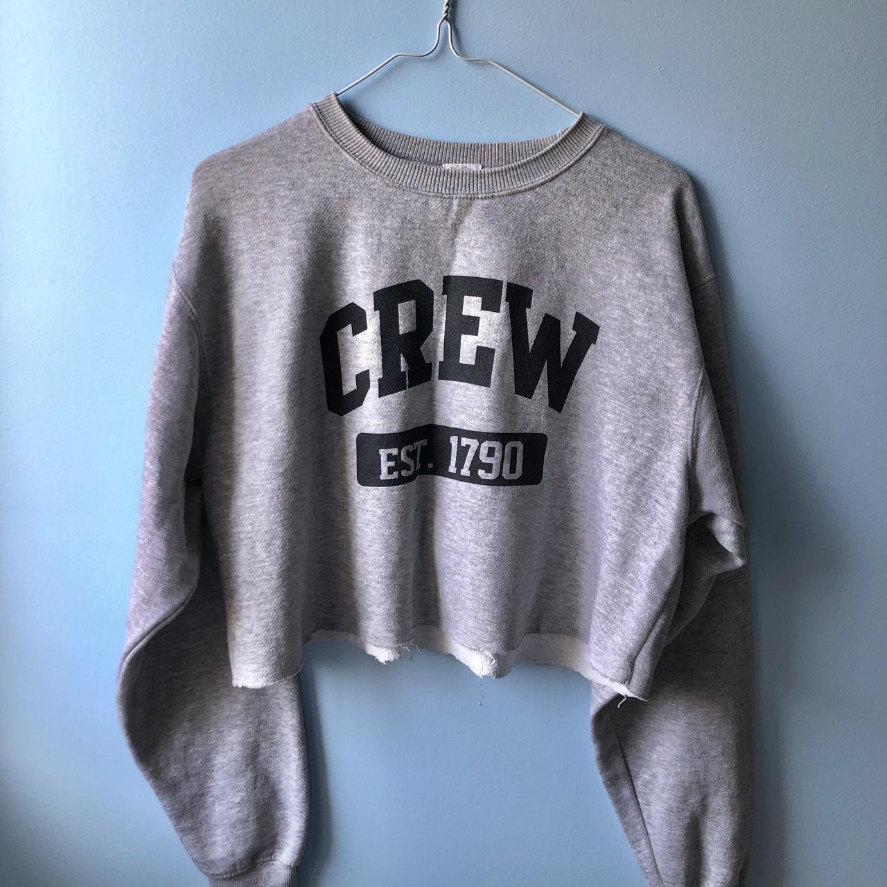 Brandy Melville Women S Grey Sweatshirt Depop   P0 