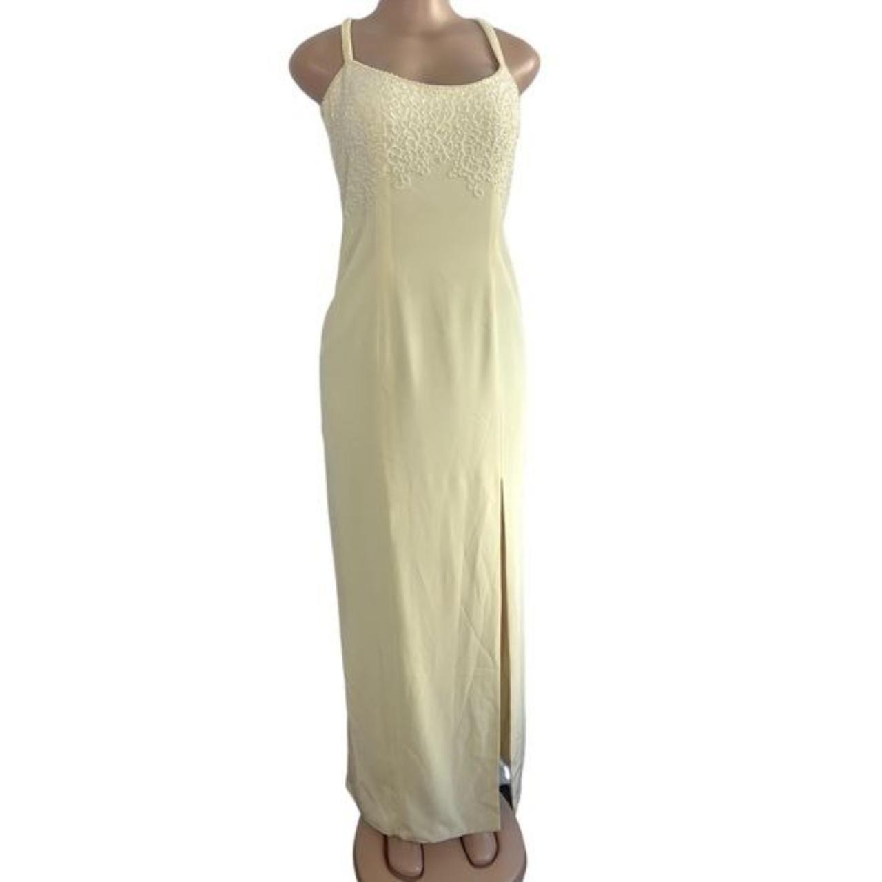 Oleg Cassini Vintage Beaded Evening Dress