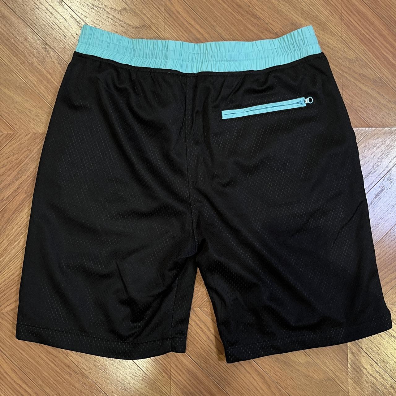Kith Men's Black and Blue Shorts Depop
