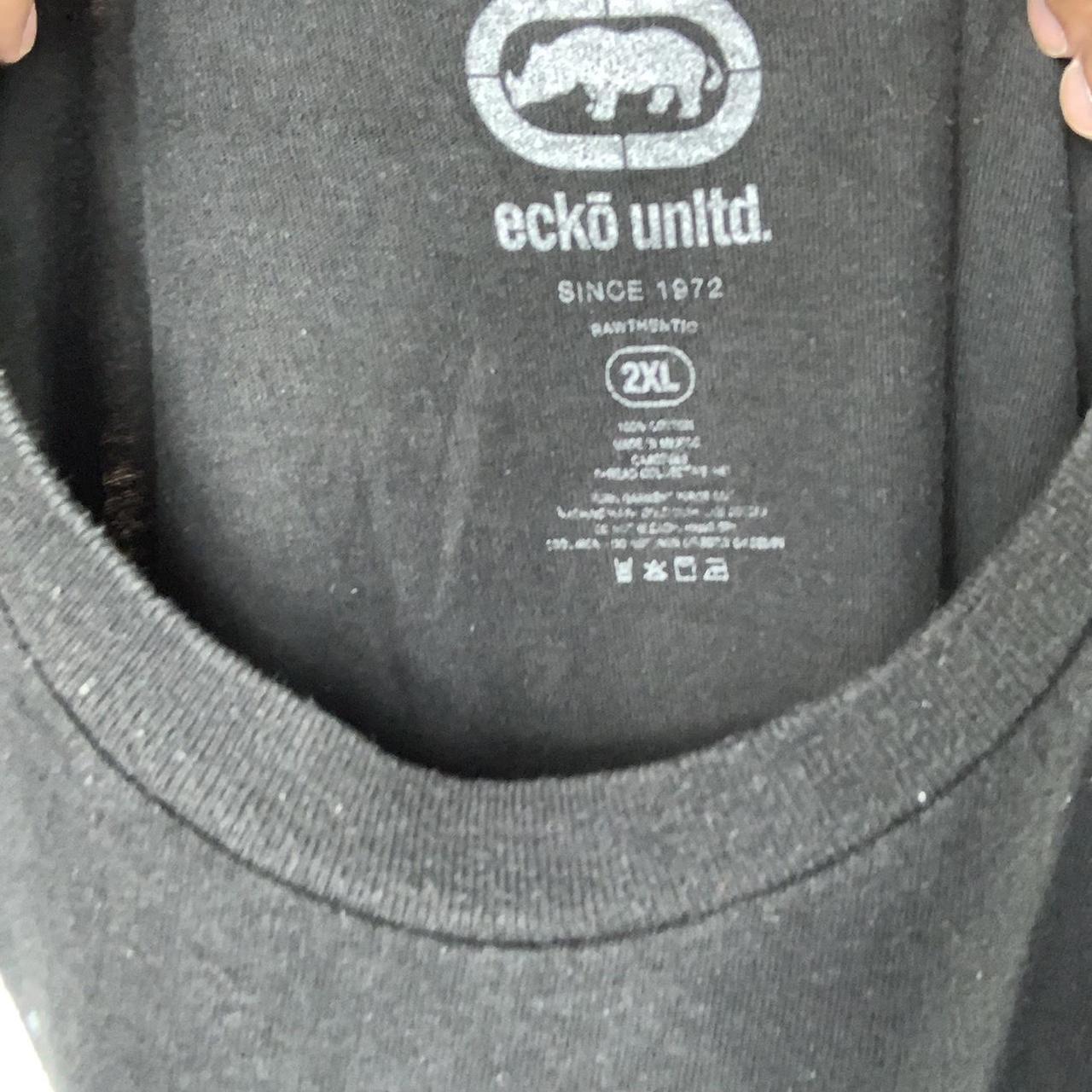 Y2K ecko unltd large print shirt. Tagged as a size... - Depop