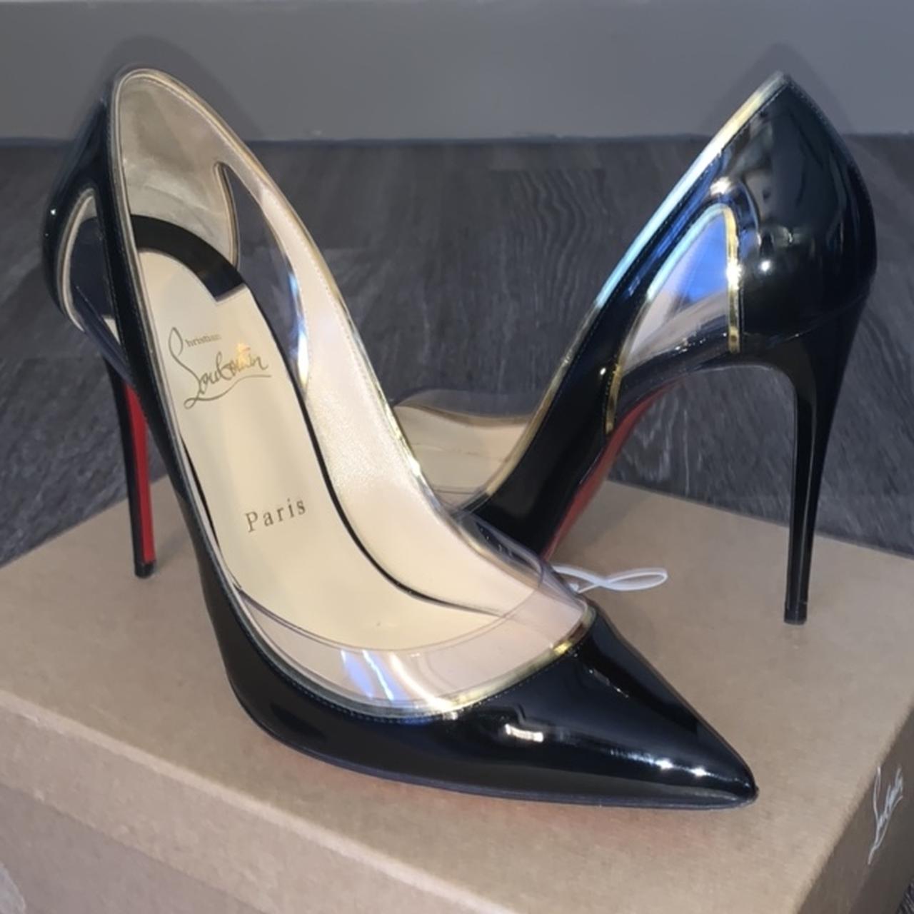 CHRISTIAN LOUBOUTIN COSMO 554 BLACK PATENT LEATHER. Depop