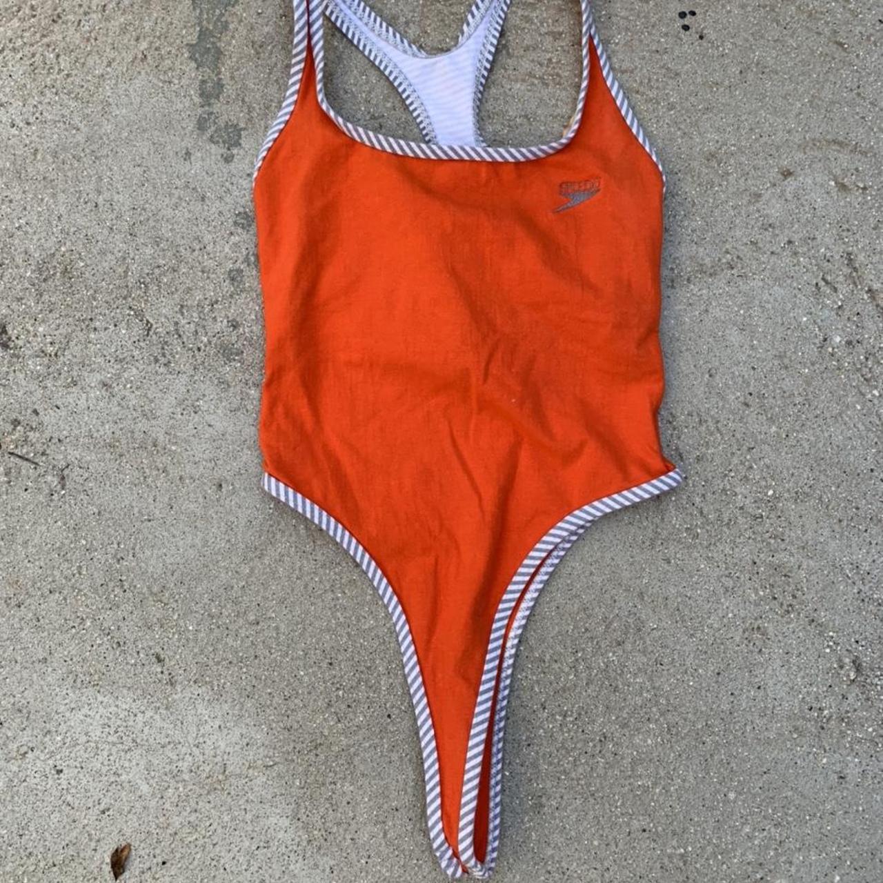 Vintage thong Speedo swimsuit leotard. Made in USA,... Depop