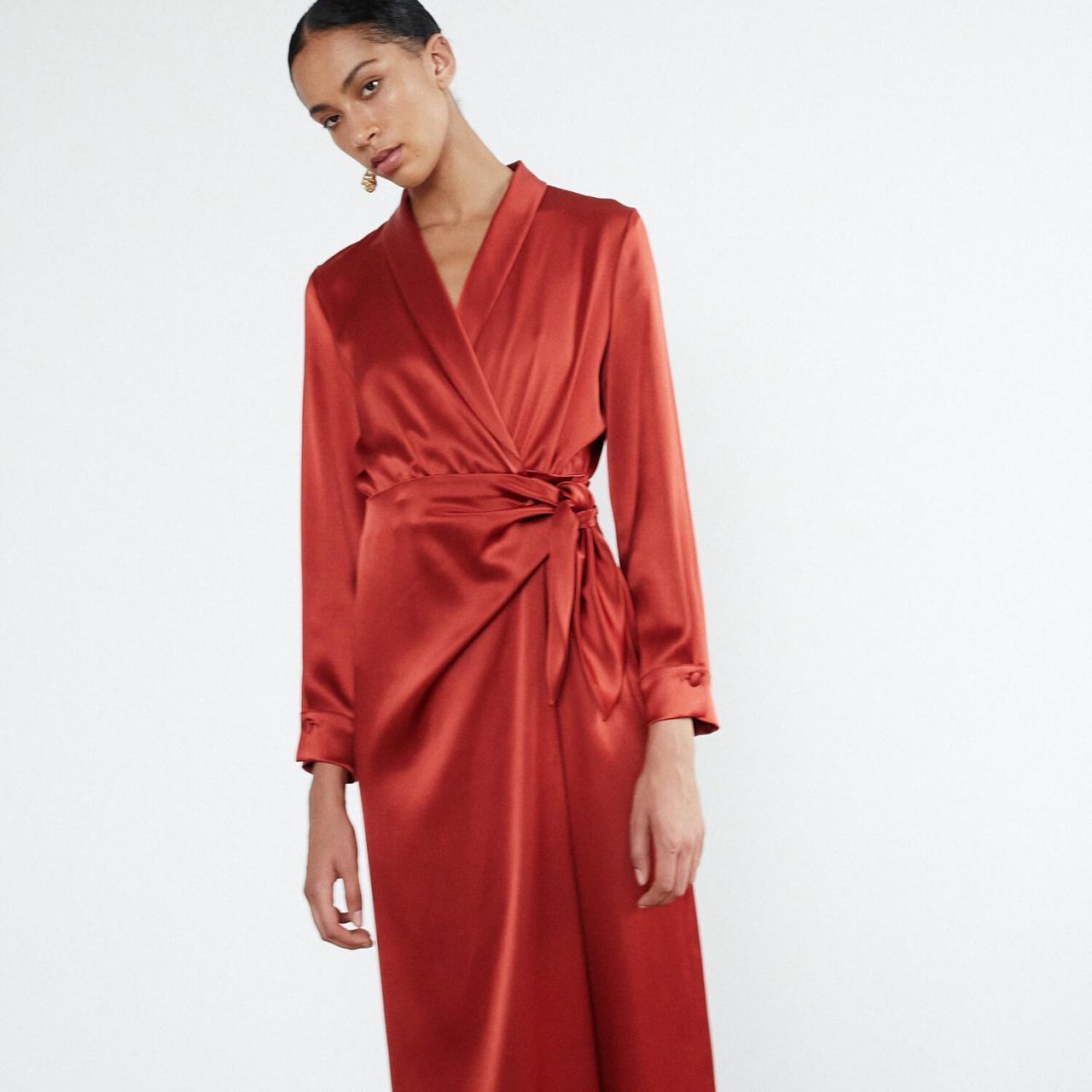 nanushka wrap dress