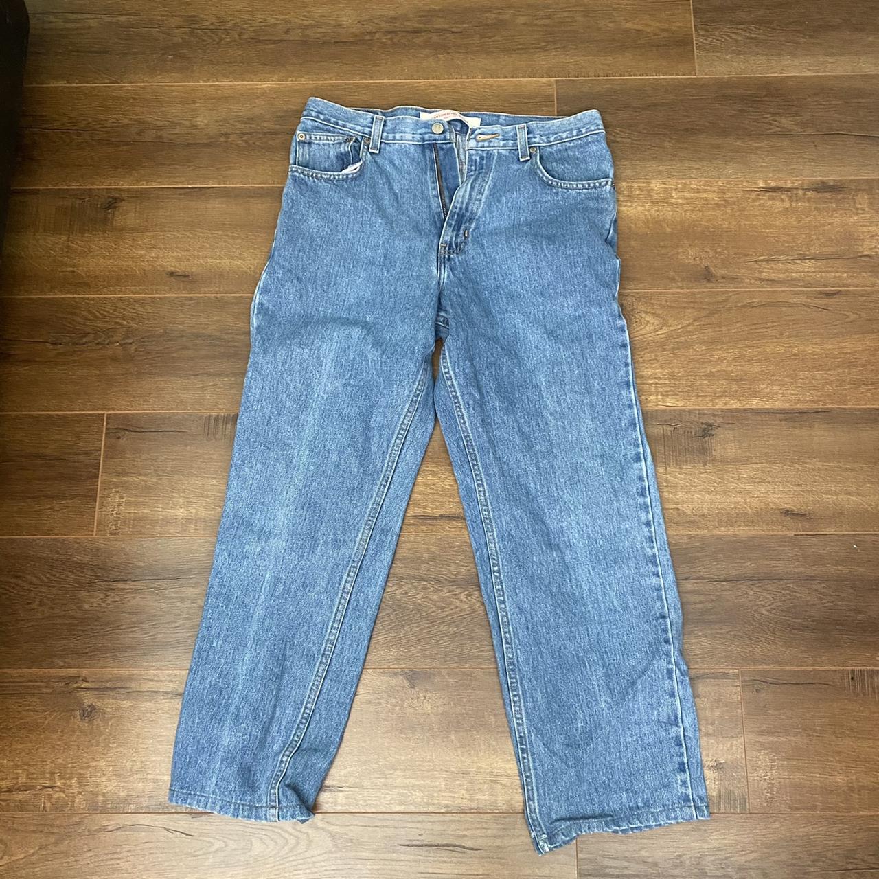 Canyon River Blues Men's Blue and Navy Jeans | Depop