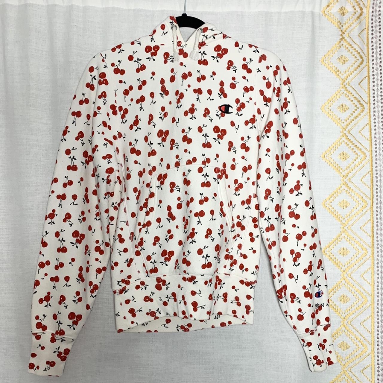 Champion cherry hoodie outlet sweatshirt