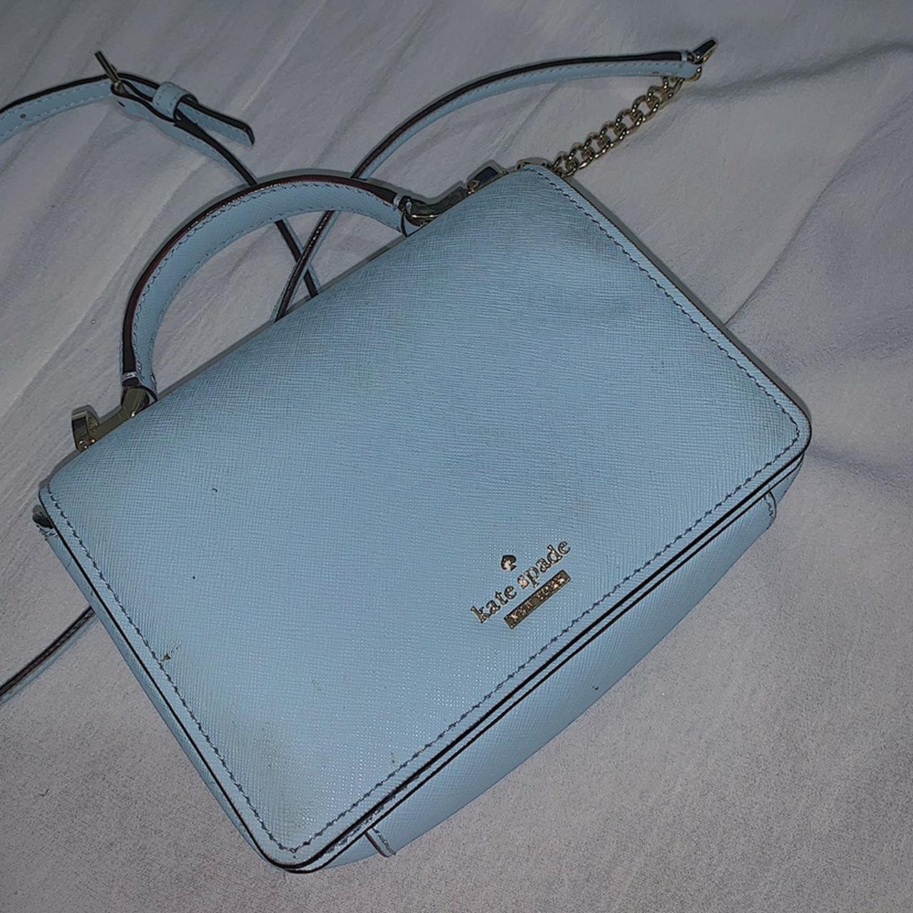 Ice blue Kate spade small crossbody bag. Great for - Depop