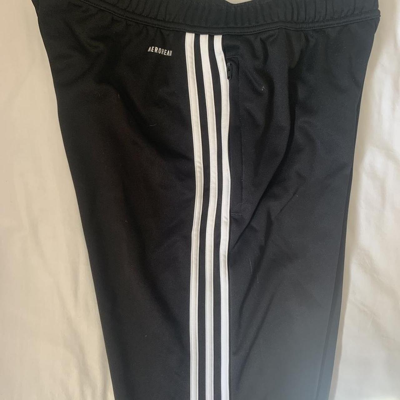 ADIDAS TRACKSUIT BOTTOM Black Adidas tracksuit... - Depop