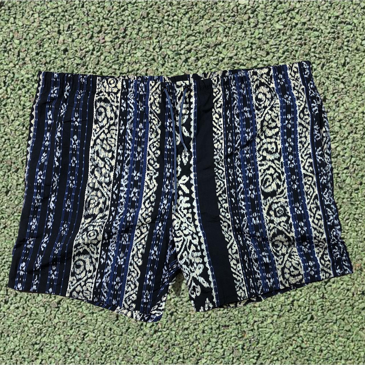 Vintage Nautica Abstract Pattern Patterned Swim&hellip; - Depop