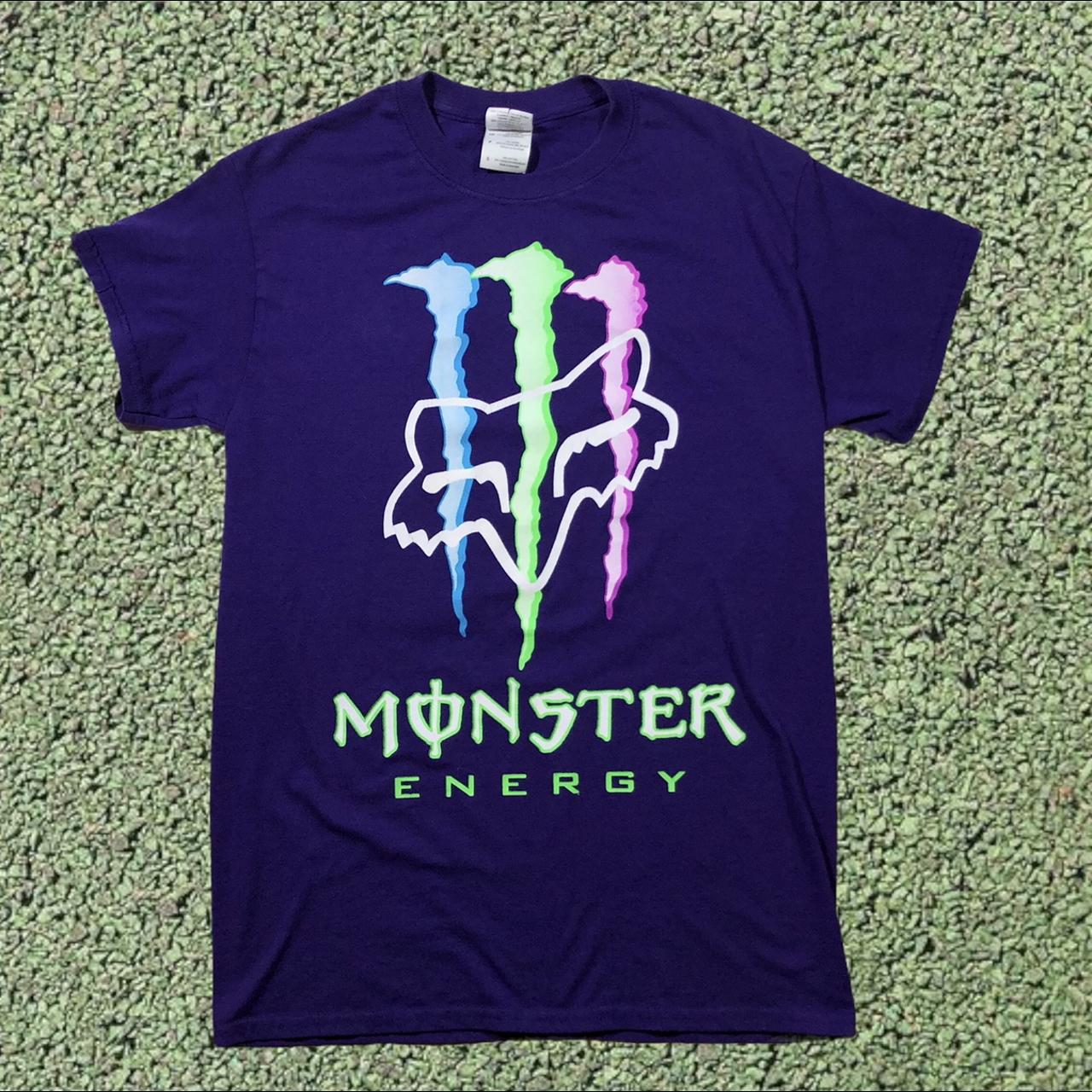 Y2K Monster Energy X Fox Racing Promo Graphic... Depop