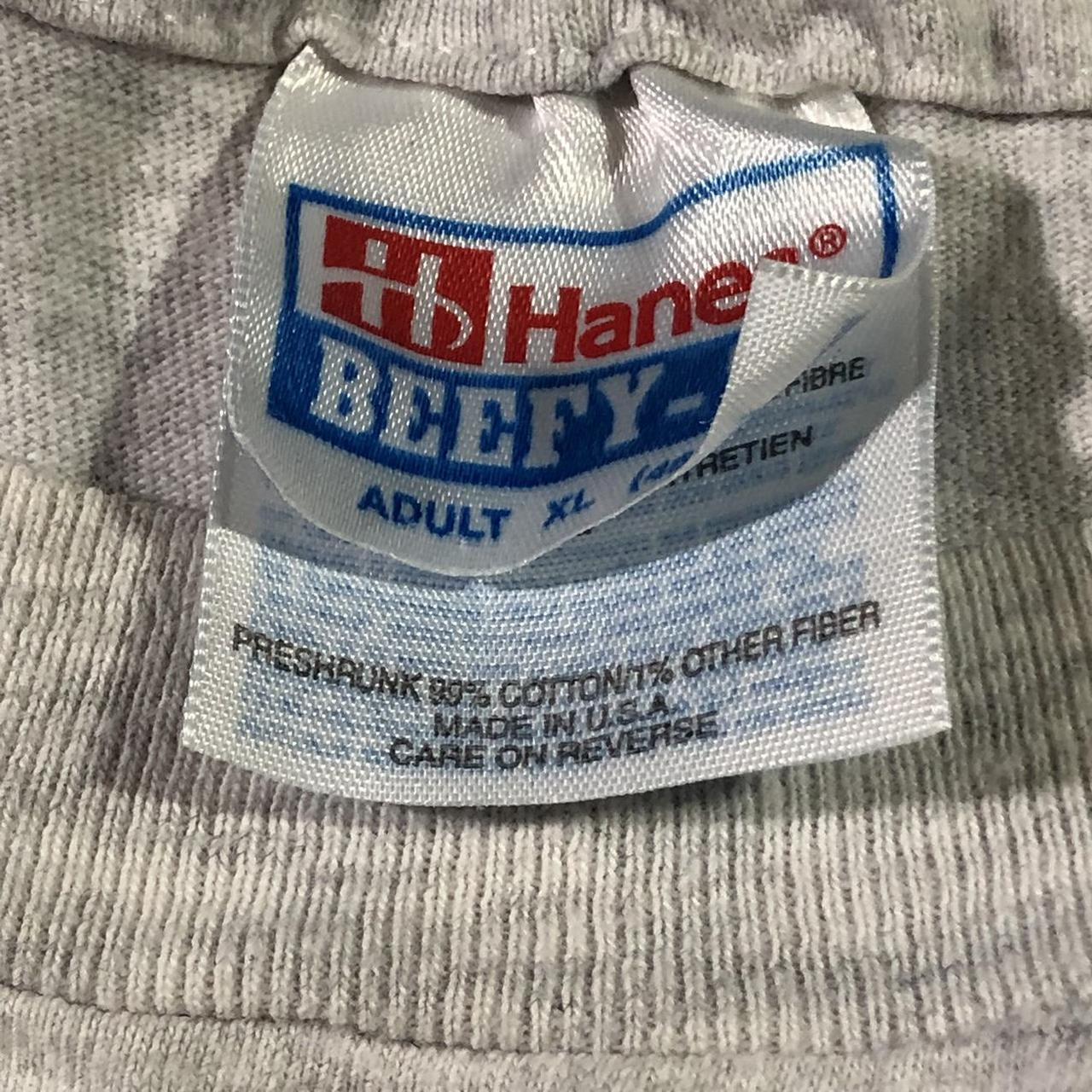 Hanes Men's White and Grey T-shirt (4)