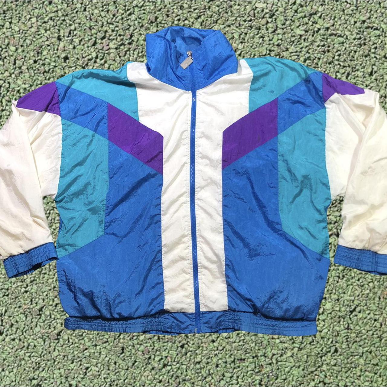 retro colorblock windbreaker