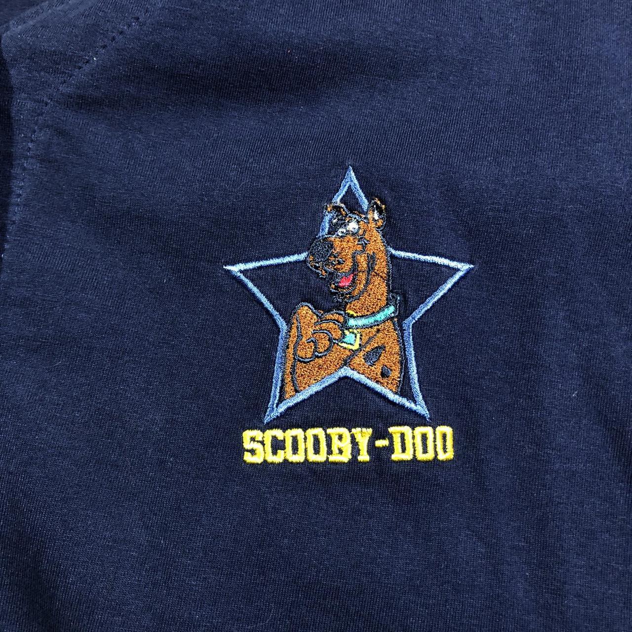 Vintage Y2K Scooby-Doo Embroidered Baseball Button... - Depop