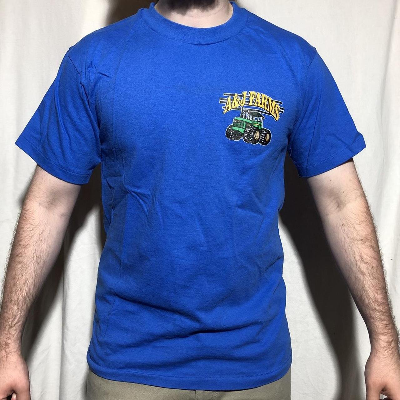 Vintage 90s A & J Farms Farming Tracker Back Graphic... Depop