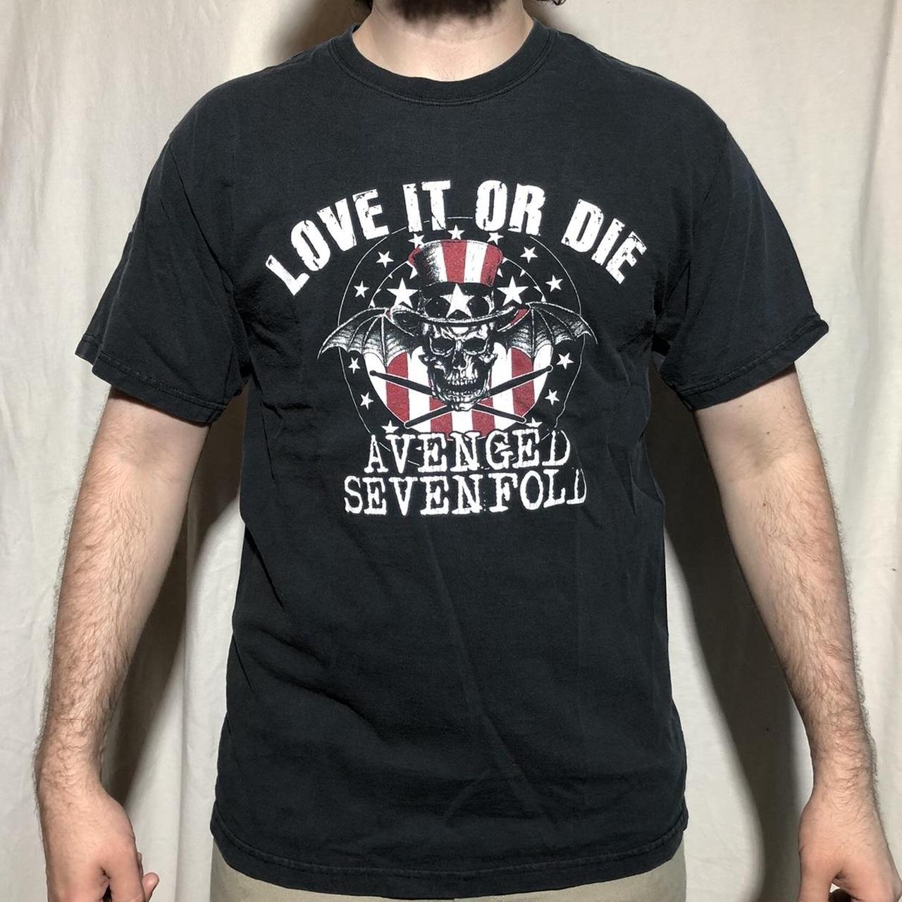Y2K Avenged Sevenfold Love It Or Die Band Graphic | Depop