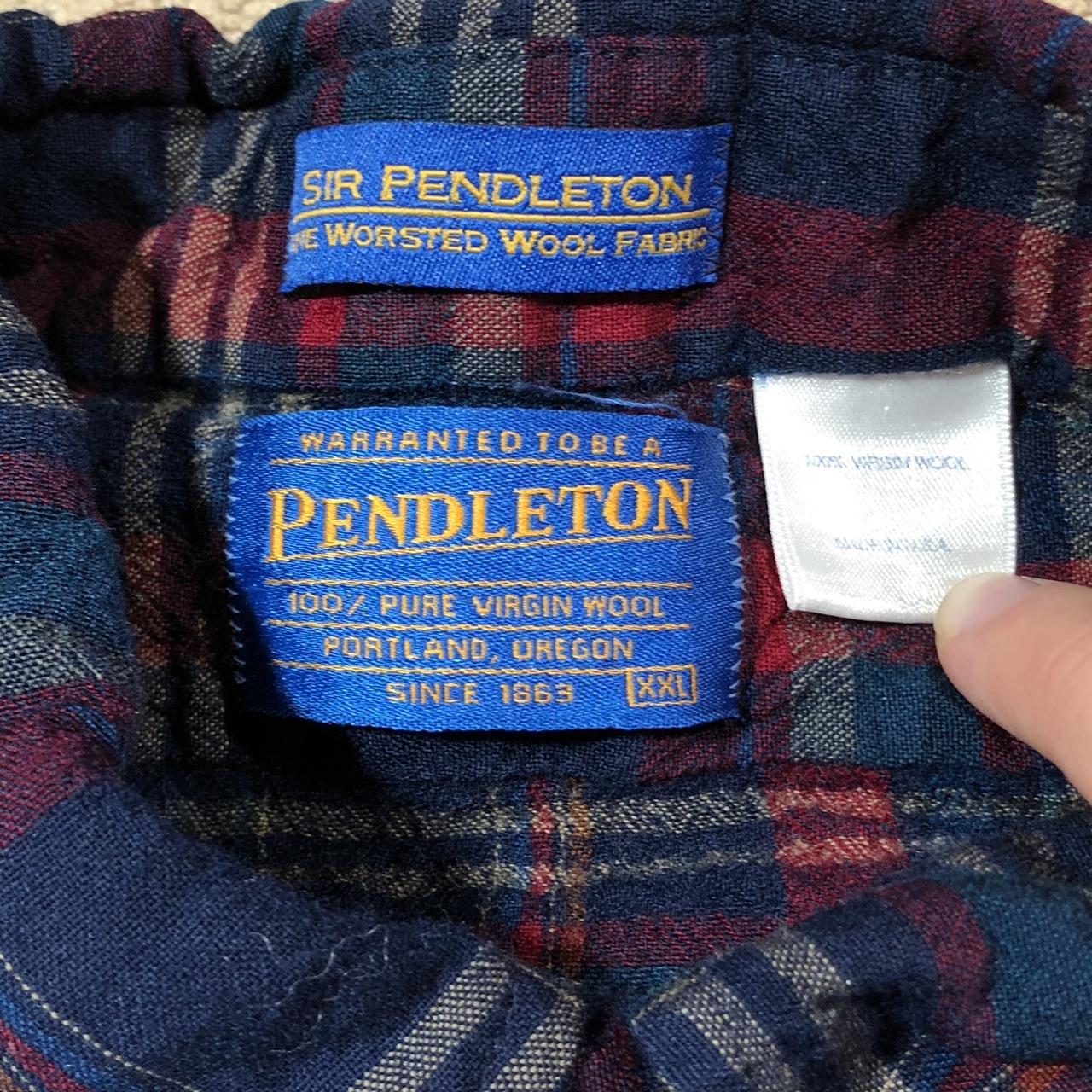 Vintage Pendleton 100% Virgin Wool Flannel. Has a... - Depop