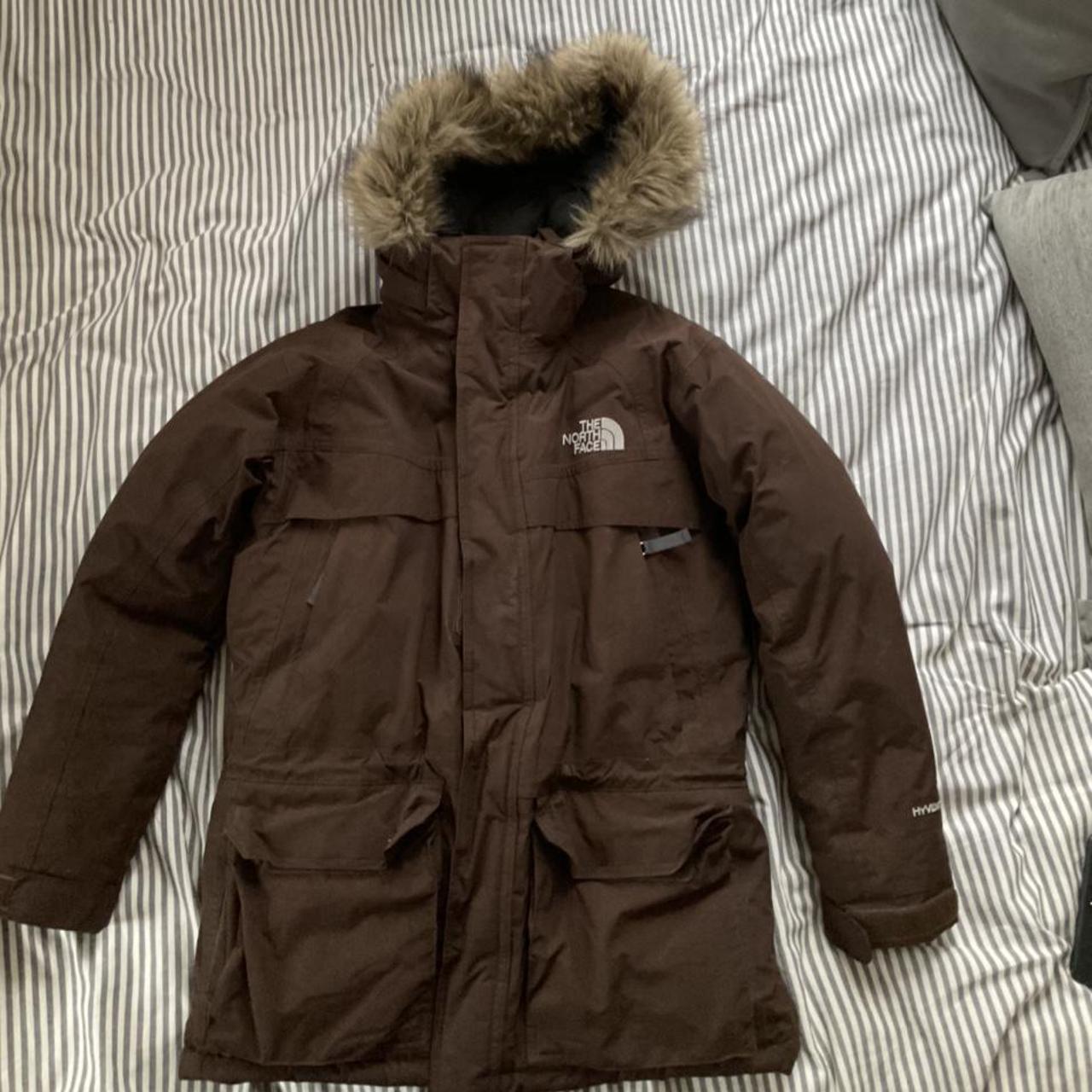 the north face hyvent jacket brown