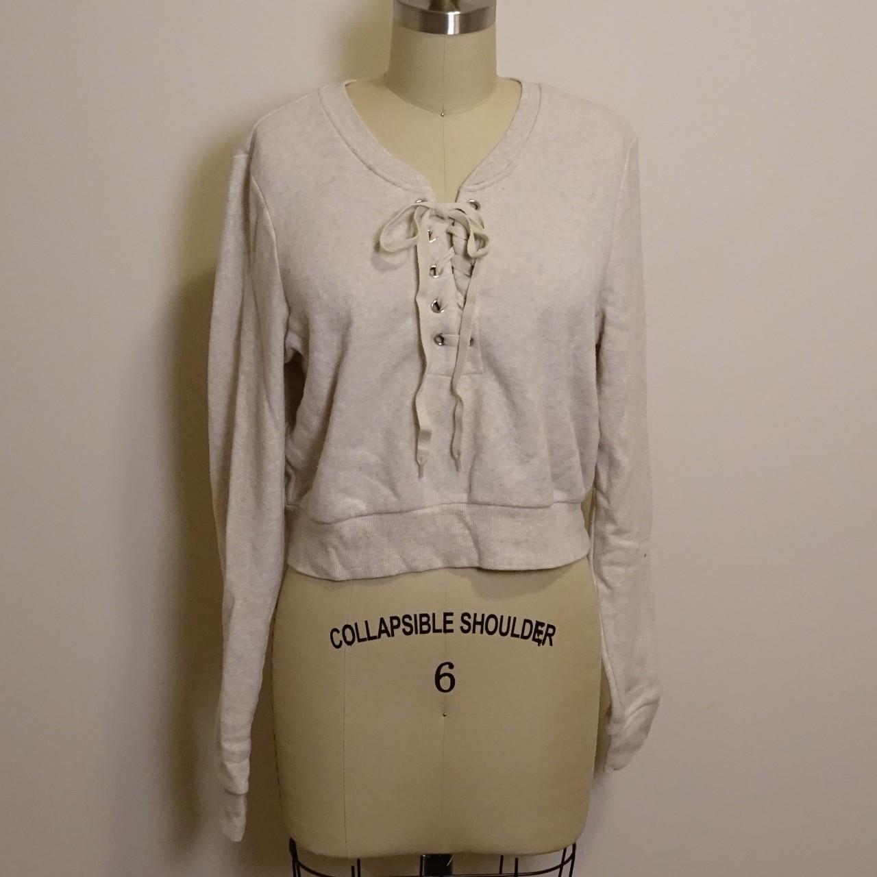 Forever 21 hotsell lace up sweater