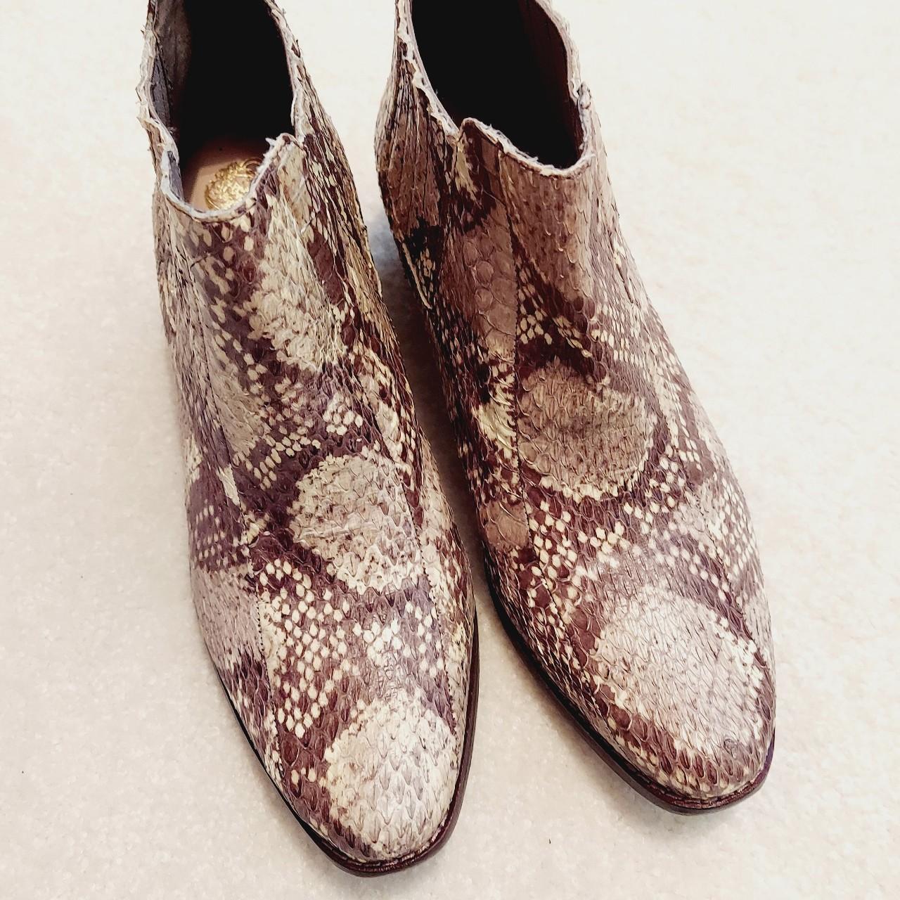 vince camuto snake booties
