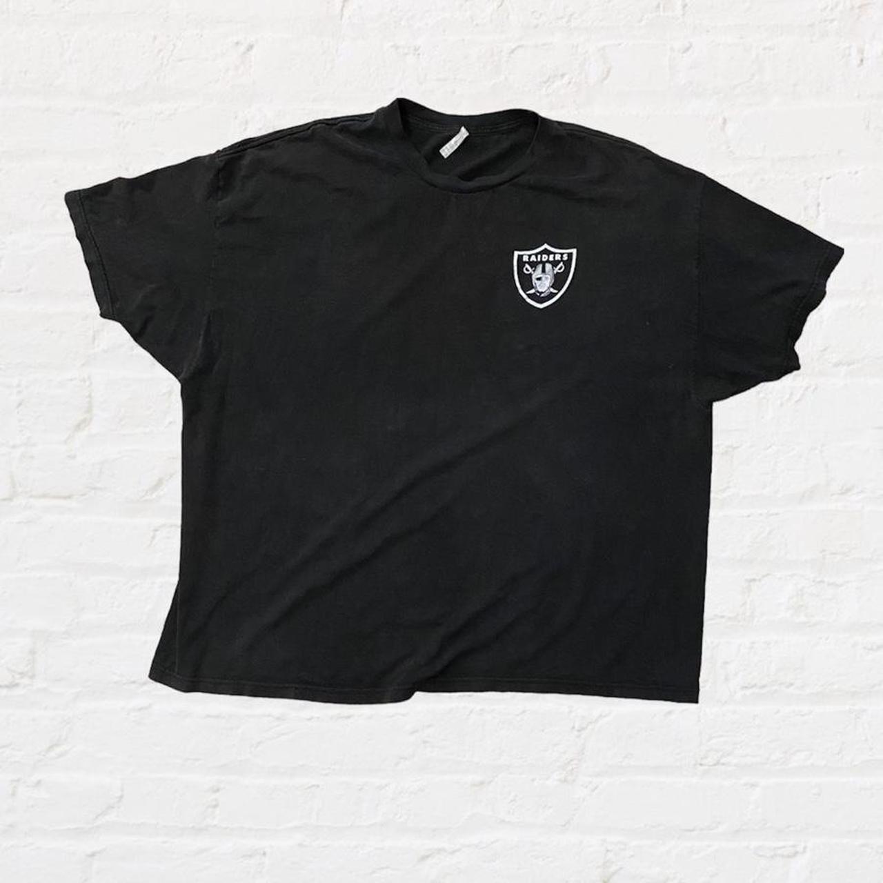 Las Vegas Raiders NFL Logo White Oversized T-Shirt