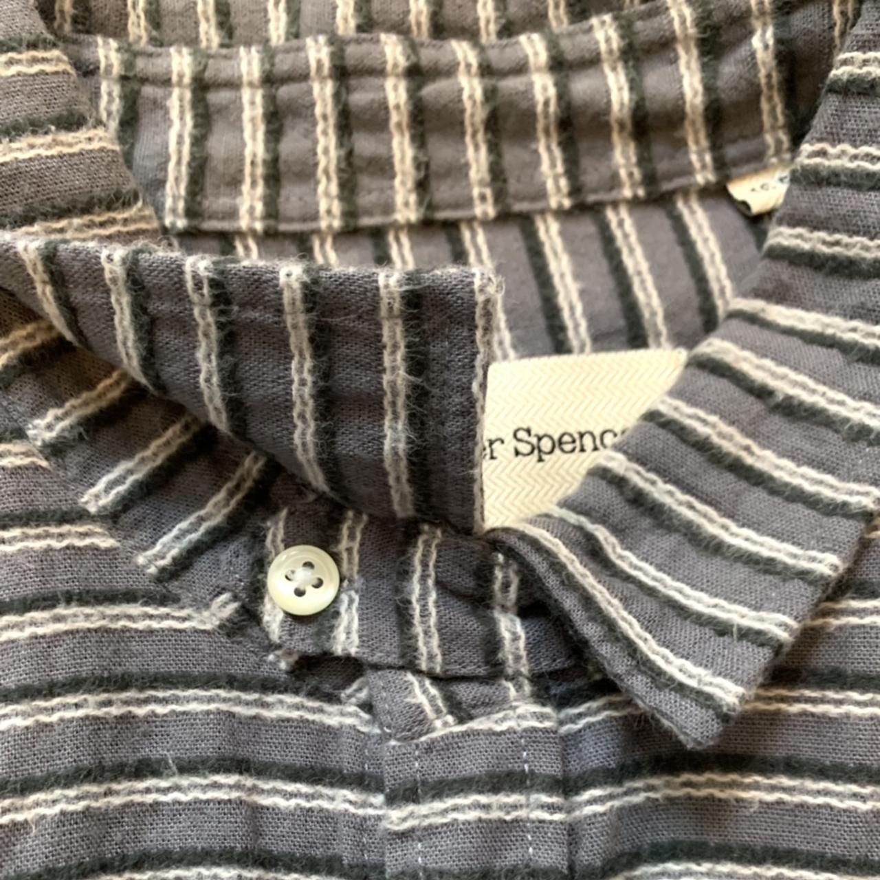 Oliver Spencer Clerkenwell Tab Collar striped shirt... - Depop