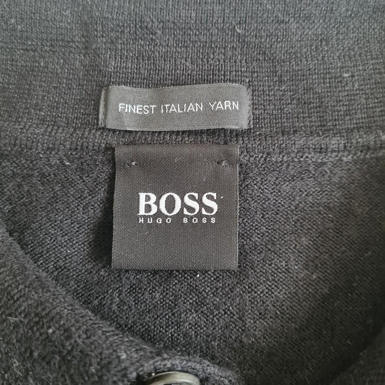 Hugo Boss Italian yarn long-sleeved polo... - Depop