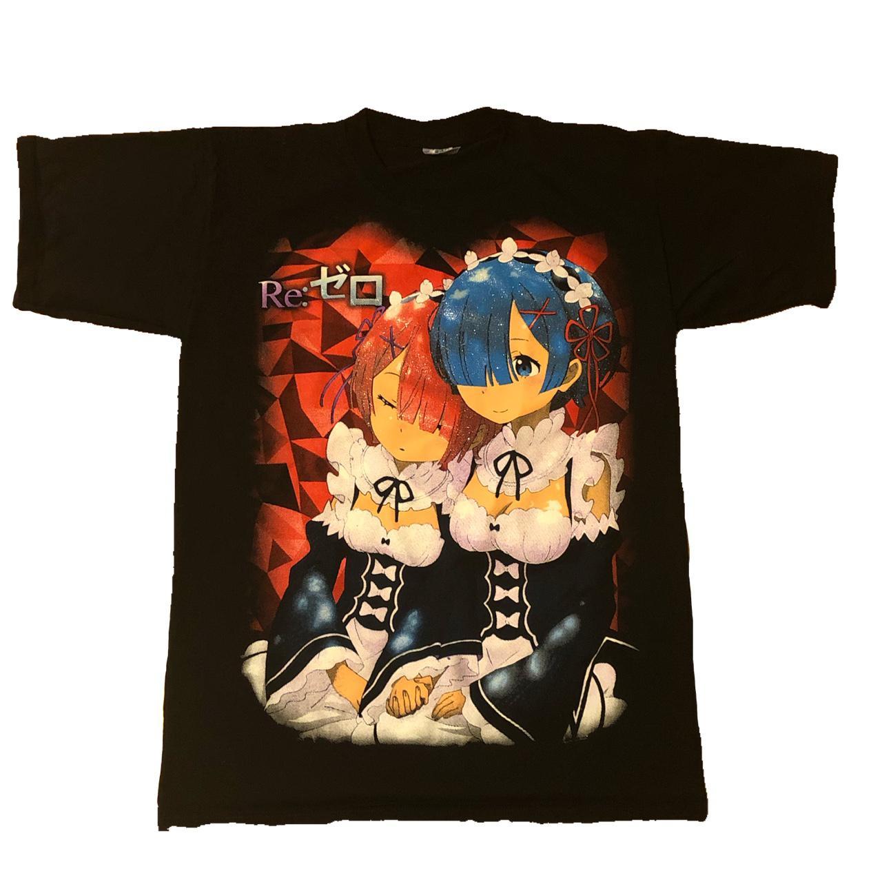 repop re zero rem and ram glitter tshirt! this is... Depop