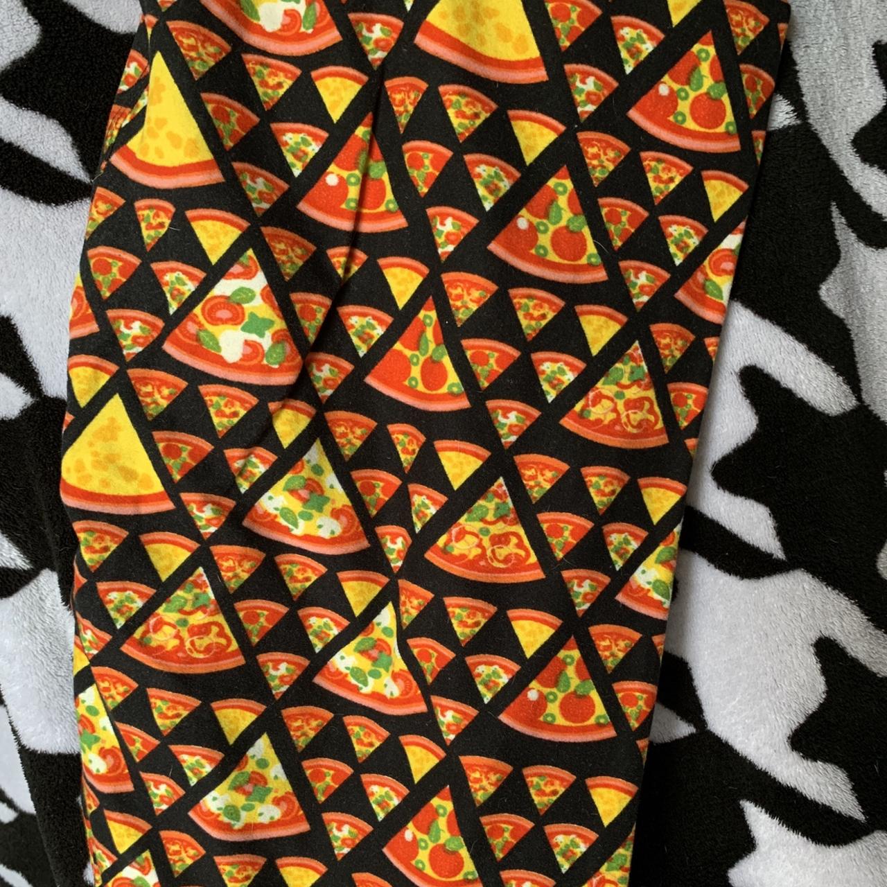Lularoe pizza leggings size TC (tall and curvy) - Depop