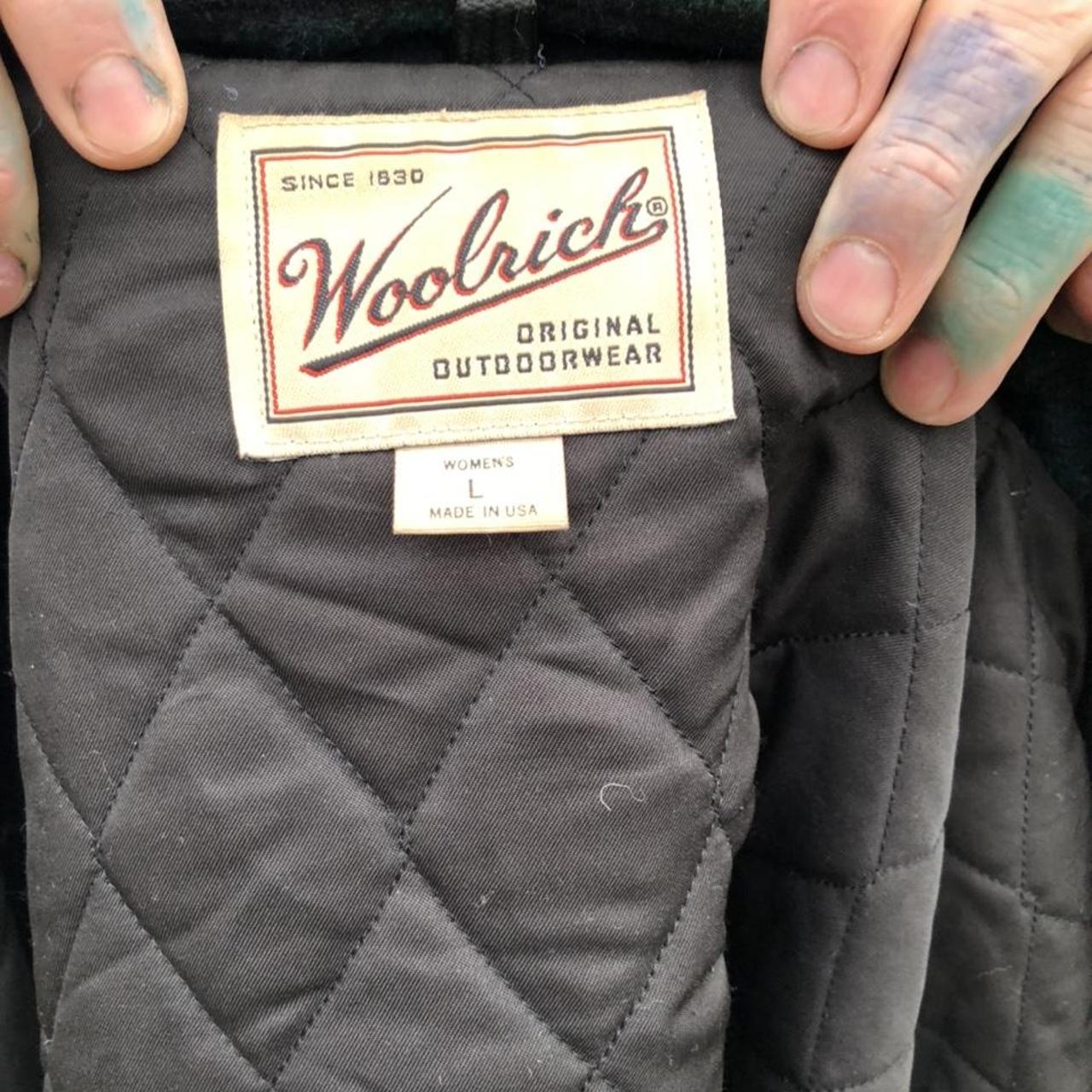 vintage Woolrich wool Chore Jacket with blanket... - Depop
