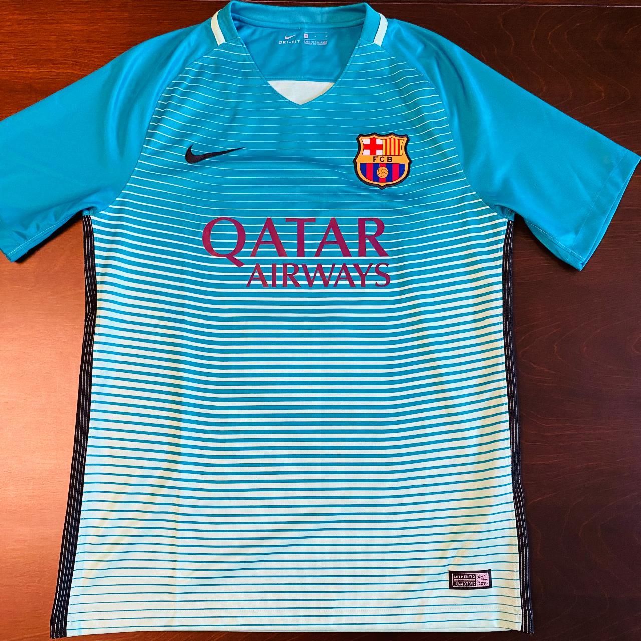 2016-2017 - Rare Barcelona FC Third Soccer Jersey -... - Depop