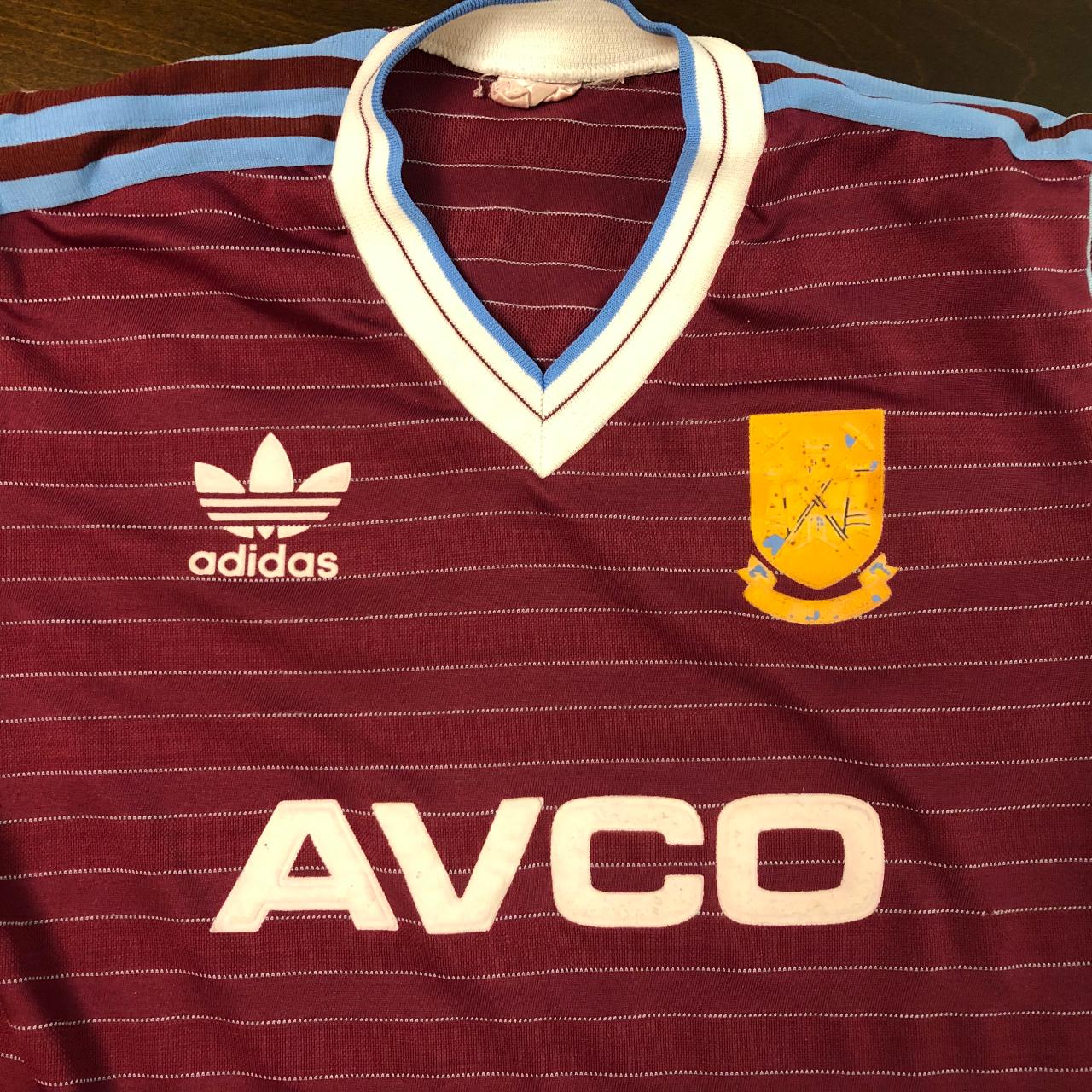 1985-1987 Vintage West Ham United Home Soccer Jersey | Depop