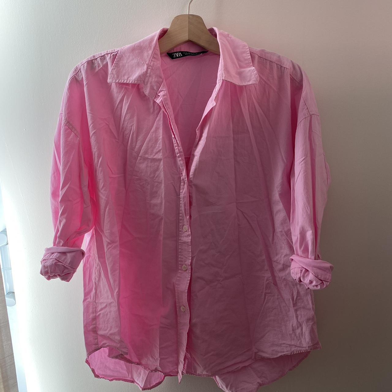 Zara pink button down (needs an iron sorry!) Depop